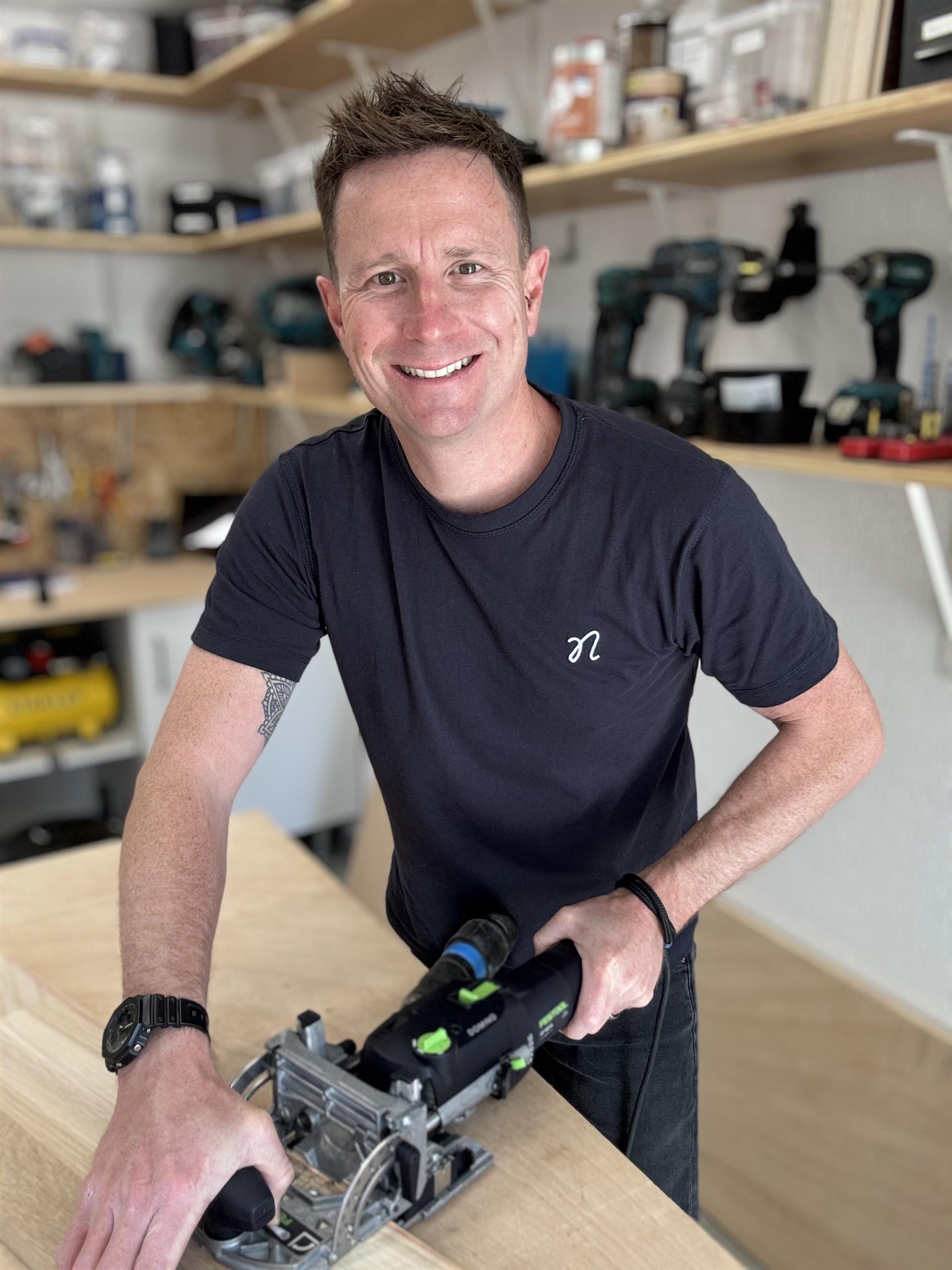 Mark, founder of Nest, in his workshop