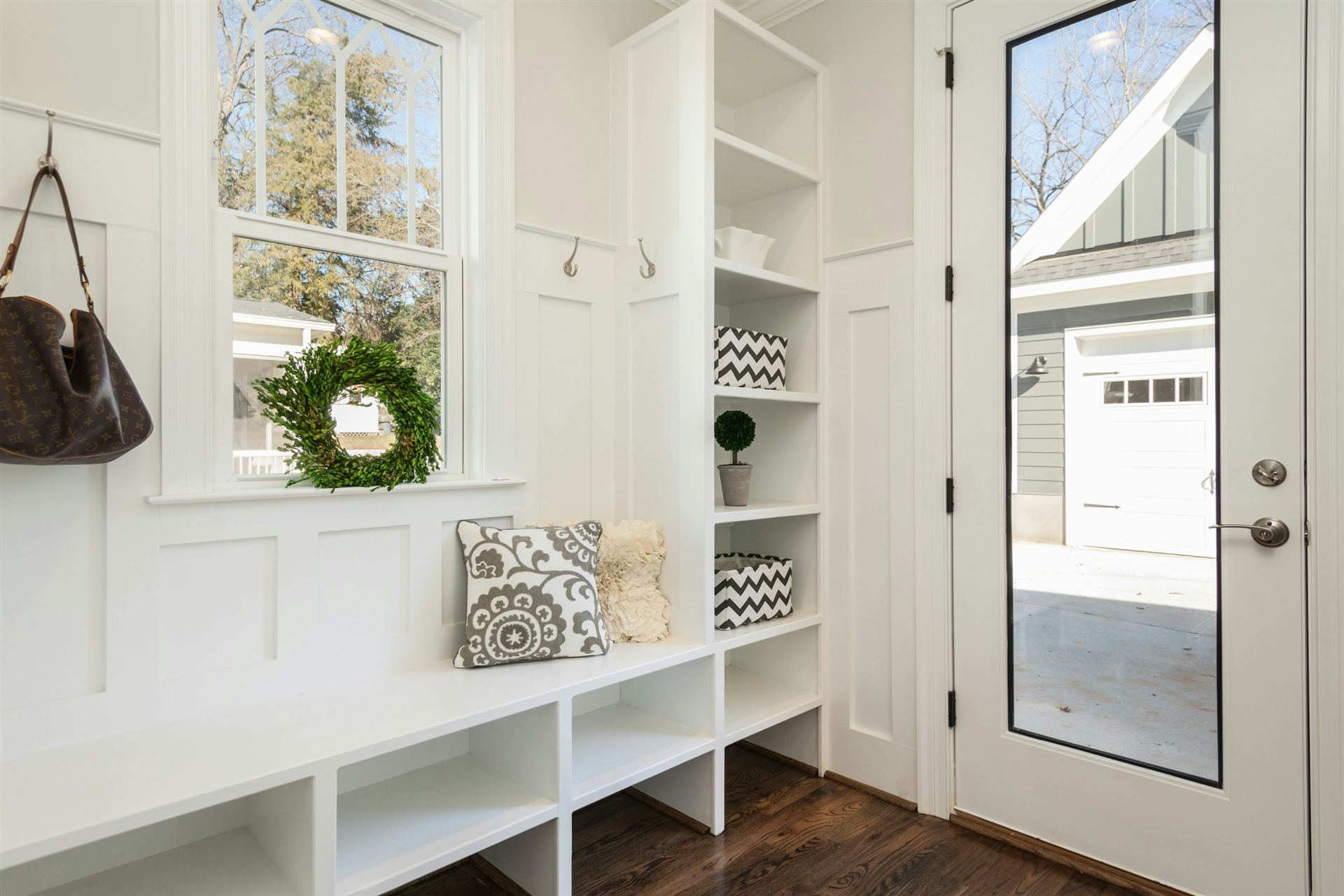 Hallway storage for coats, bags and shoes