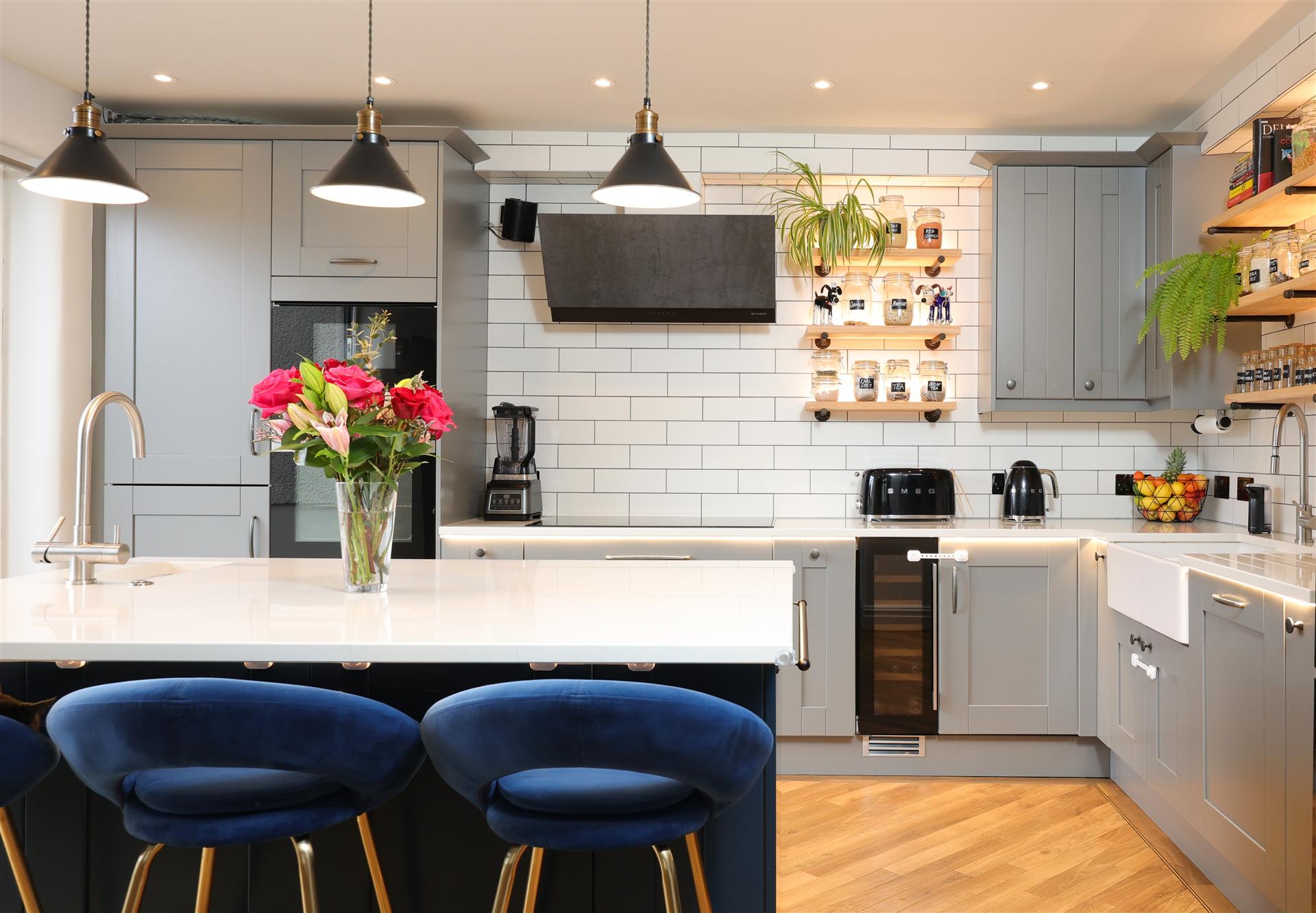 Kitchen shelving detail